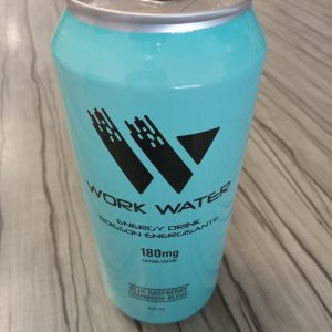 Work Water Energy Drink Blue Raspberry