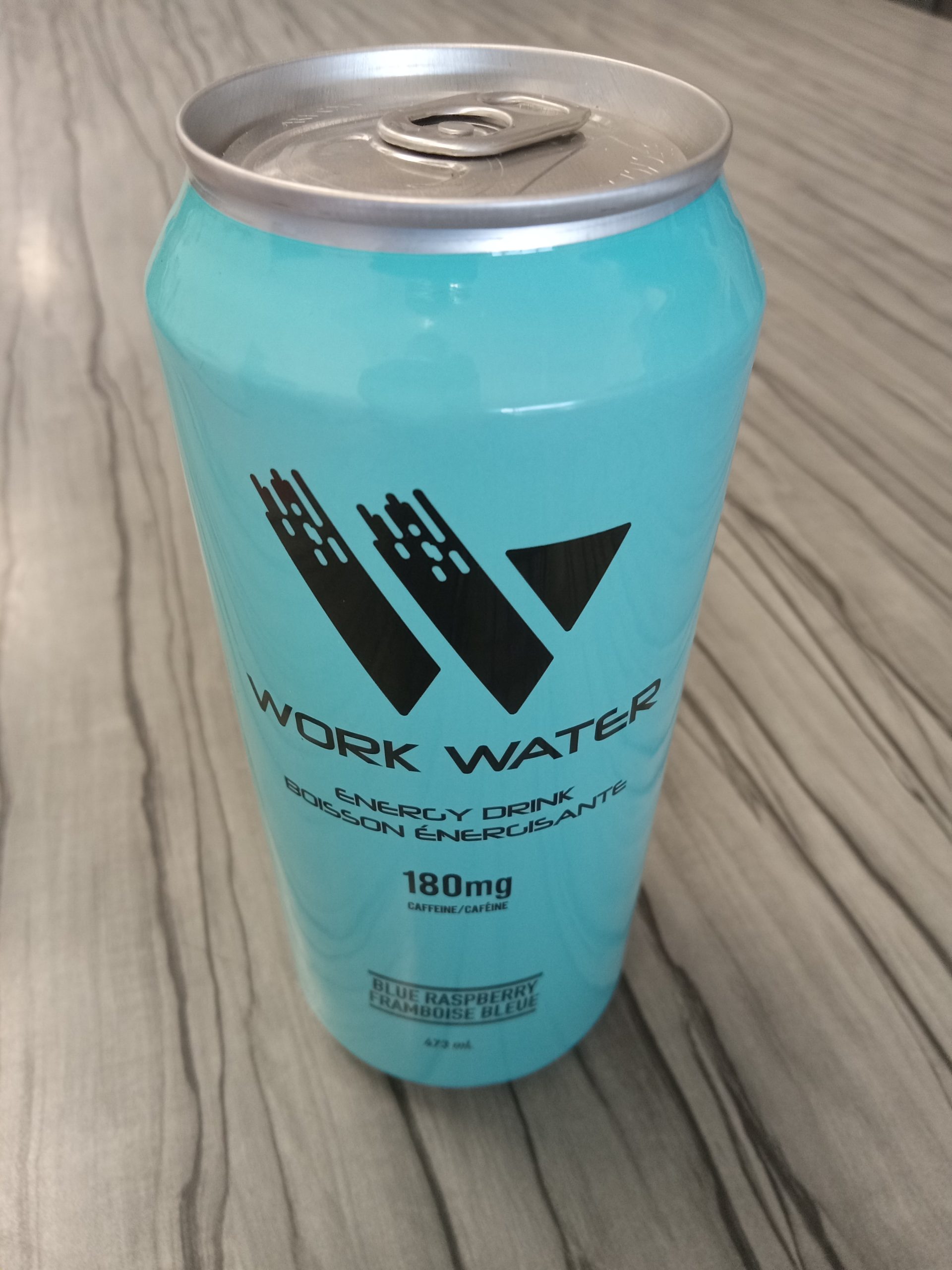 Work Water Energy Drink Blue Raspberry